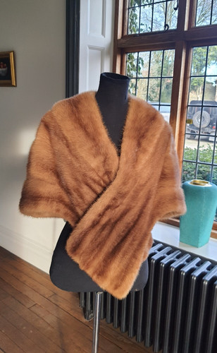 Mink stole cape - shawl, scaff
