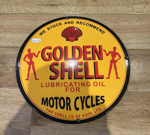 Golden shell motorcycle - shell, oil