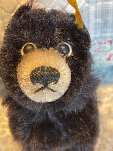 Steiff hassan dog black - hassan,
