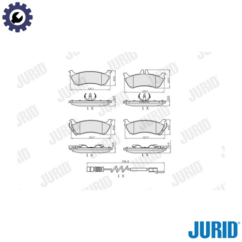 Brake pad set - brake,