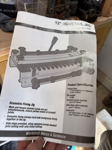Dovetail jig - 12",