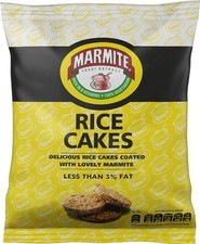 Marmite Mini Rice Cake 25g, Low Fat, Yeast Extract Cakes Coated with Marmite