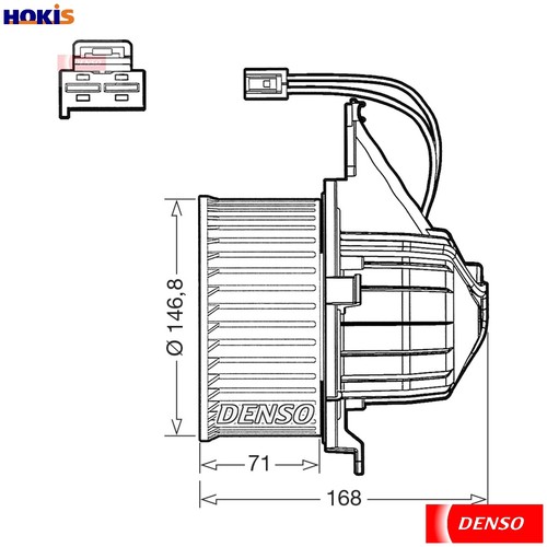 Interior blower dea17020 - interior,