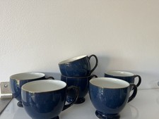 Denby Boston Tea Coffee Cups x 6 Great Condition