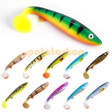 Fishing Soft Lures Swimbait Large Paddle Tail Minnow Shad Bait Sea 16.5cm Bass