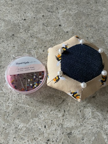 Handmade pin cushion with - pin,