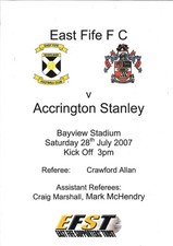 East Fife v  Accrington