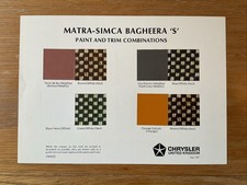 Matra simca bagheera - matra, colour