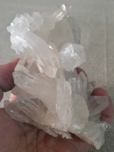 Clear quartz cluster - quartz,