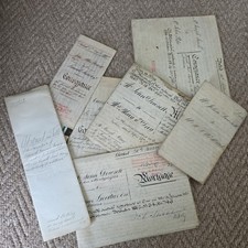Antique Vellum Documents, 1853-1901. Indentures.