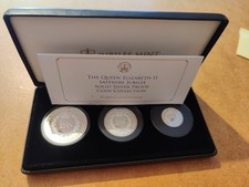 The Queen Elizabeth II Sapphire Jubilee Solid Silver Proof Coin Collection