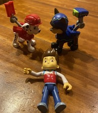 Paw Patrol Small Figures, Chase, Marshall and Ryder X 3