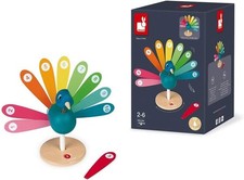 Janod I'M Learning to Count Peacock | Wooden Educational Toy (2 Years+)