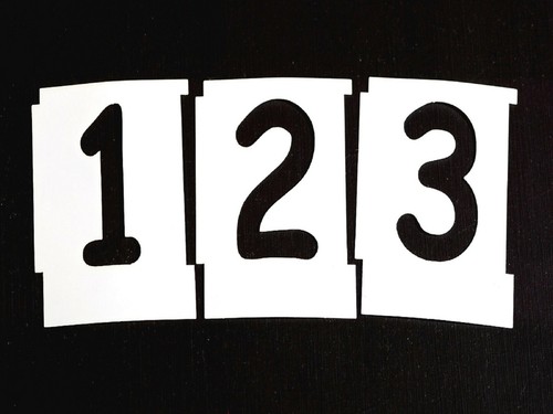 Number stencil set - number,