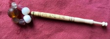 Decorated Antique Bone Lace Bobbin named "ANN" 
