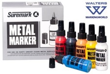Suremark Metal Ball Paint Markers | Mark Smooth, Rough, Greasy, Oily Surfaces