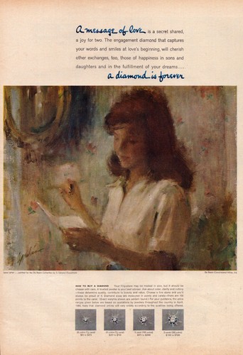 1966 debeers diamond is - 1966, a