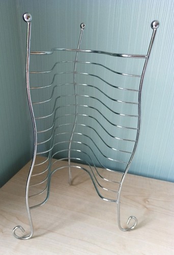 Vintage chrome wave rack - chrome,