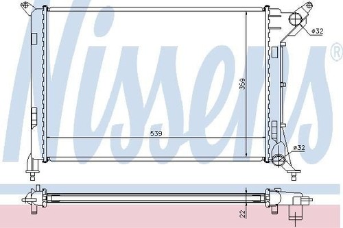 Nissens radiator for mini - nissens,