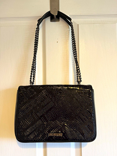 Love moschino black patent - love,