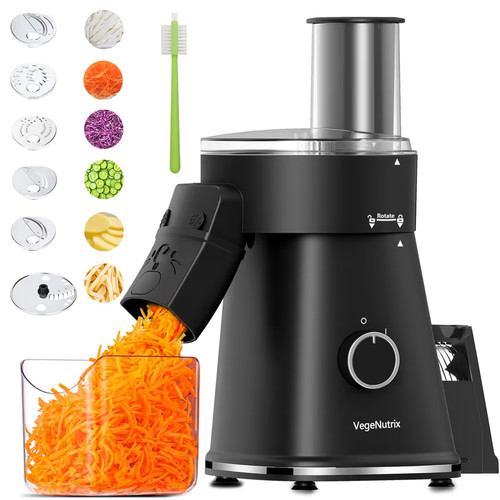 Electric food slicer - 6-in-1,