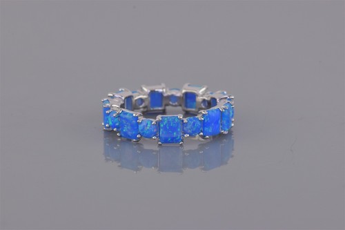 Sterling silver 5mm square - silver,