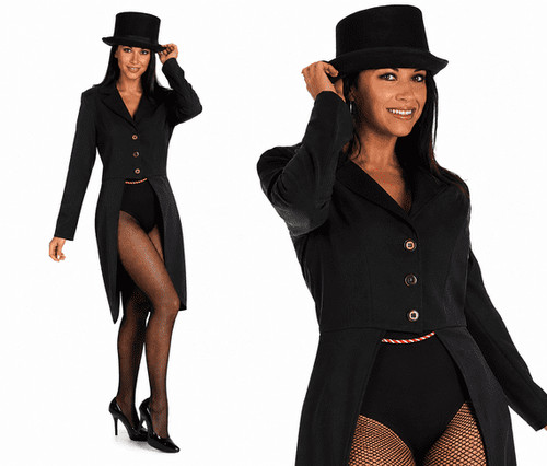 Ladies deluxe black ringmaster - ladies,
