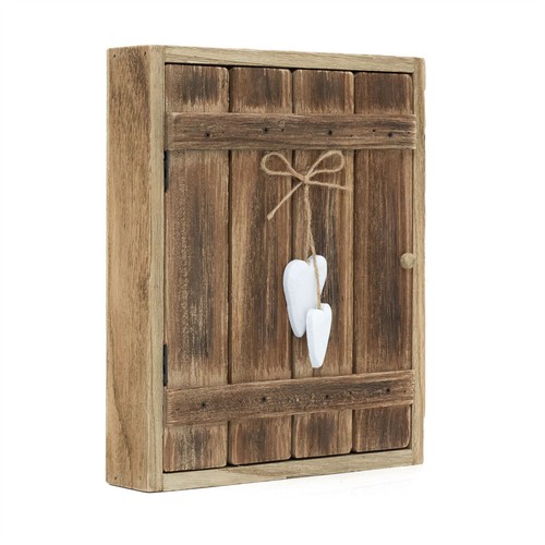 Rustic wall key - box, heart