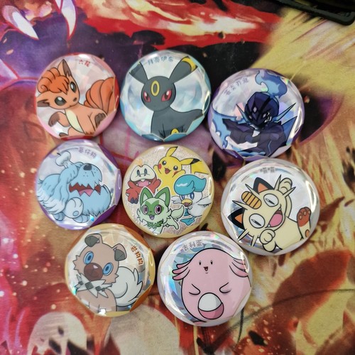 Pokemon gem pin badges - pokemon,