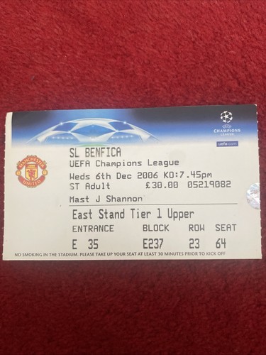 Man utd benfica - man, v