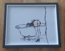 Erotic art Female nude Framed Print  (Cheeky Maid  )