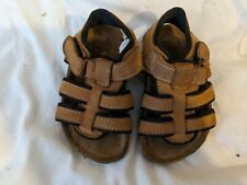 Boys Next Brown Hard Sole Sandals Size 5 EUR 22