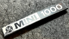 VINTAGE LEYLAND MINI 1000 METAL CAR BADGE GOOD USED CONDITION FOR AGE