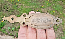 Antique Flintlock Percussion Musket Gun Stock Brass Patch Box