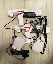 Laser X Two Player Laser Tag Game Set with Blasters and Sensors untested