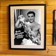 Rocky Marciano Great New Boxing Words print (framed or Unframed)