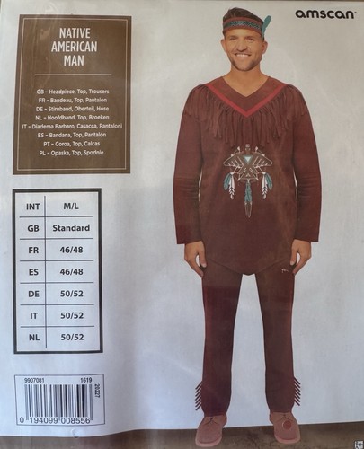 Native american man - native, costume