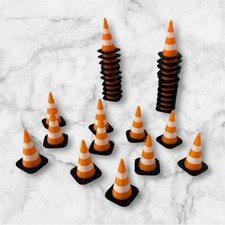 30x 1/18 Scale Traffic Cone, Gift, Model, Scenery, Scale, Diorama, Custom Colour