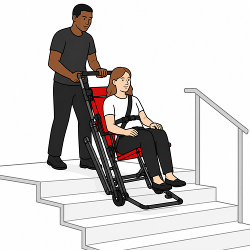 Evacuation chair train - chair, the
