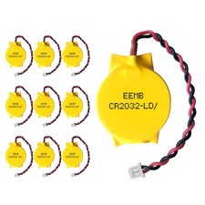10-Pack CMOS Battery CR2032 3V