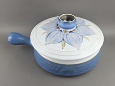 Denby Casserole Dish, Single Handle, Chatsworth Pattern, Collectible. Vintage.