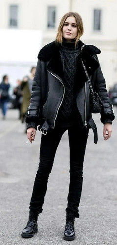 Women black real sheep - real,