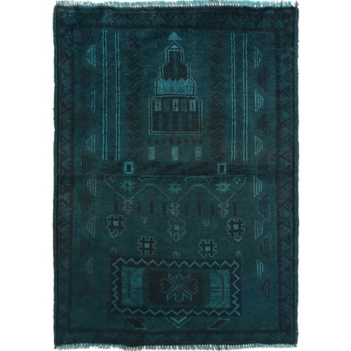 Overdyed rug distressed - overdyed,