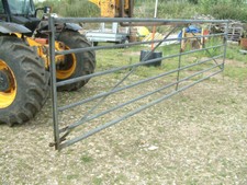 Farm / Field / Cattle 6 Bar Gate, 4.6m (15 ft) Wide Galvanized Tubular Steel