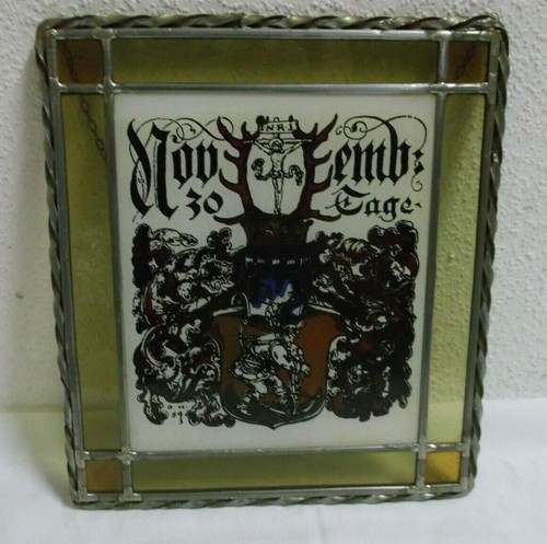Art nouveau lead glass picture - nouveau,