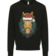 A Christmas Horse Equestrian Kids Sweatshirt Jumper