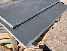 Natural graphite black Brazilian slate Paving - 900x400x30 bullnose step tread