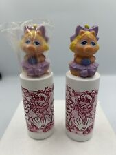 Vintage Muppets Babies Miss Piggy Finger Puppet Avon Children's Bubble Bath X2