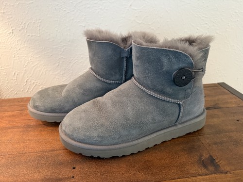 Grey uggs boots mini bailey - grey,