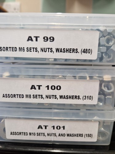 Assorted nuts bolts washers - bolts, &